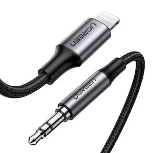 Mobile Phone Cable Ugreen 70509 1m 3.5mm Lightning Silver