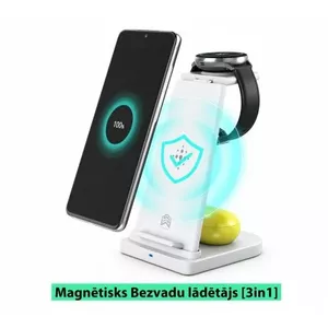 Wireless Charger electro base WCH-Android-White for Android phones, wireless earbuds and smartwatches