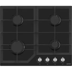 Gorenje Hob GT641KB Gas on glass, Number of burners/cooking zones 4, Mechanical, Black