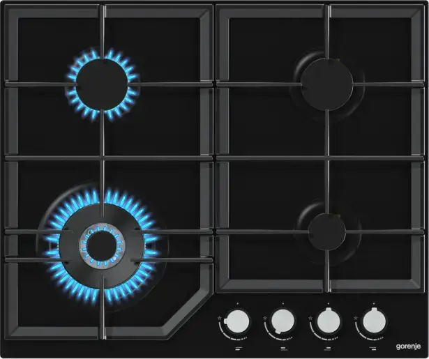Gorenje GTW641KB gāzes plīts virsma, 4