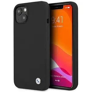 Силиконовый защитный чехол Hardcase BMW BMHCP13SSILBK для Apple iPhone 13 Mini — черный