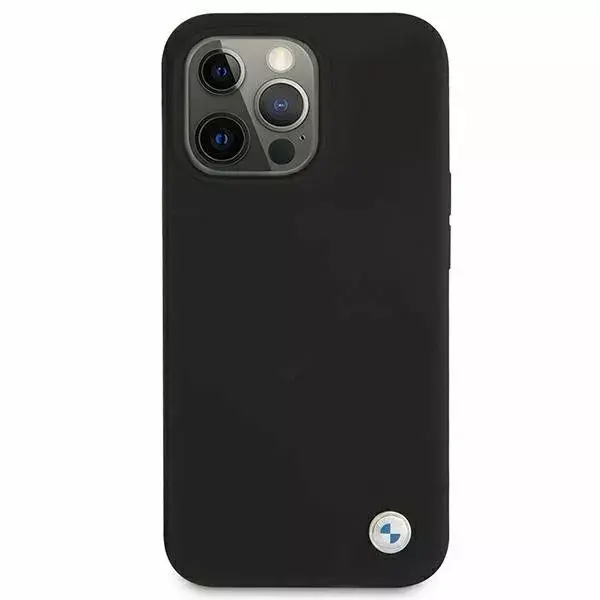 Ādas vāciņš BMW BMHCP13XSILBK priekš iPhone 13 Pro Max Photo 3