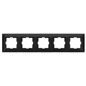 5-seat black frame Meridian NOVELLA Viko by Panasonic — seating unit with black frame