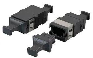 Оптический адаптер EFB Elektronik 53458.1 MTP/MPO для мульти- и одномодовых кабелей, чёрный, 12.9×20.5×9.3 мм