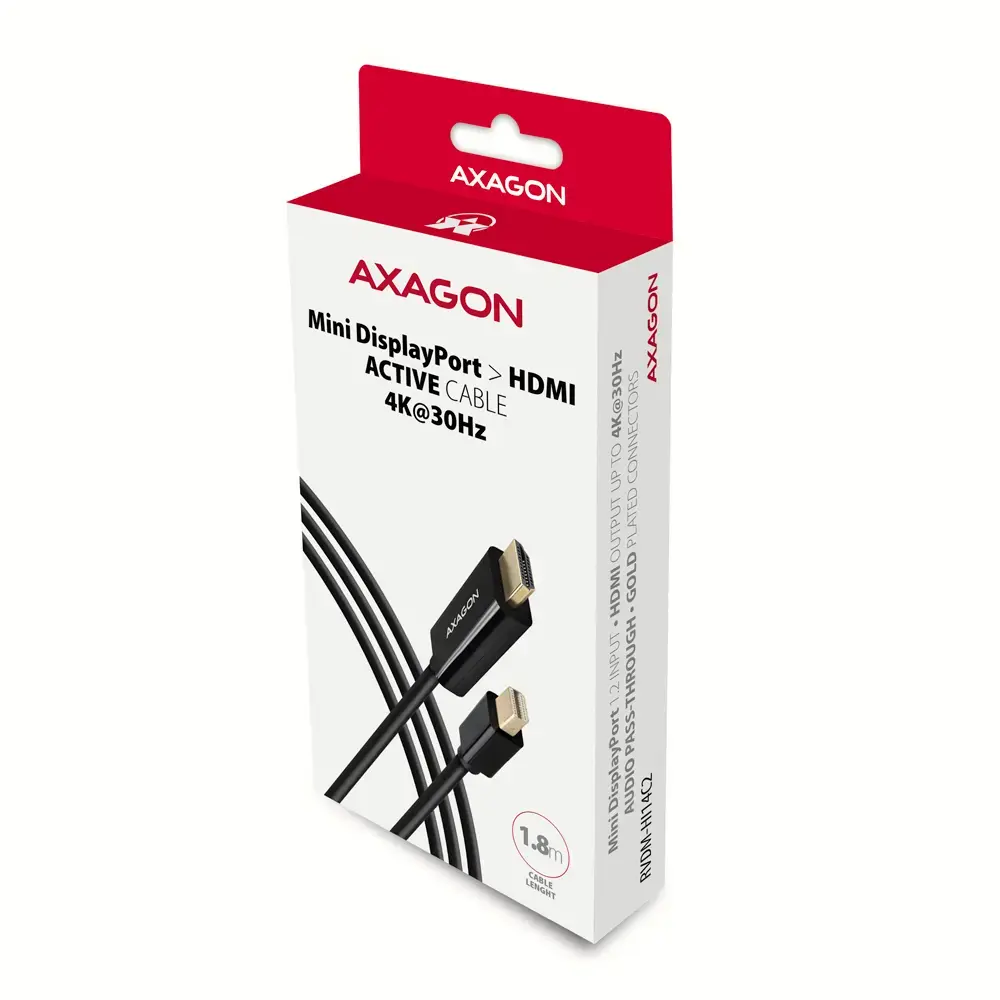 Axagon RVDM-HI14C2 Mini DisplayPort на HDMI адаптер Photo 7