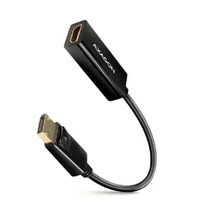 Axagon RVD-HI14N video kabeļa adapteris 0.18 m DisplayPort HDMI melns