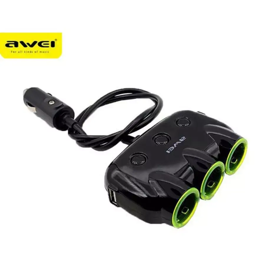 Awei C-35 auto piepīpētāja adapteris 12V/24V Photo 2