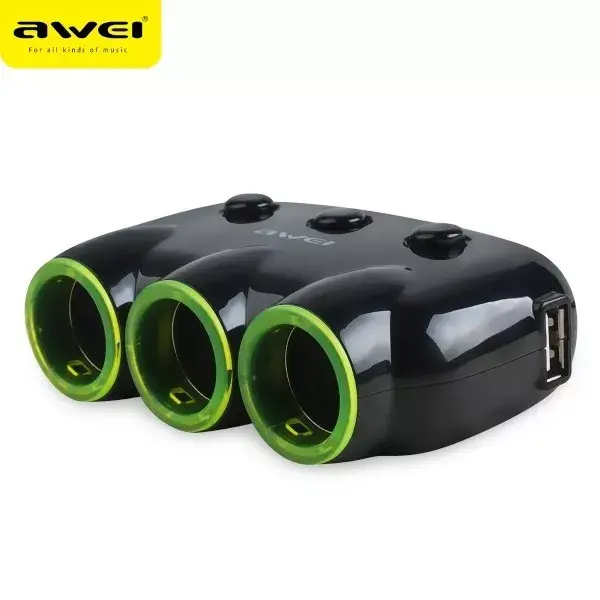 Awei C-35 auto piepīpētāja adapteris 12V/24V Photo 5