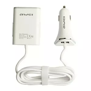 Car cigarette lighter adapter Awei C-400 with 4x USB output, total 9.6A