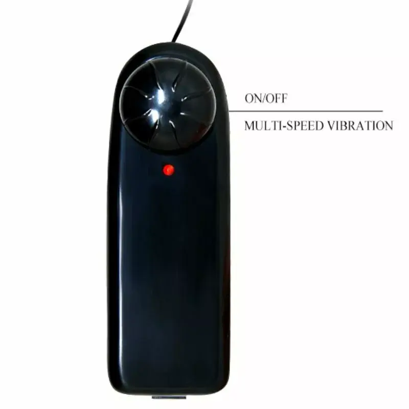 Masturbator BAILE Silicone Black with Vibrator Photo 5