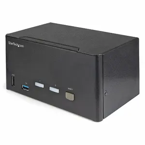 2-Port Triple Monitor DisplayPort KVM Switch StarTech SV231TDPU34K — DP1.2, 4K@60Hz, 2×USB3.0 Hub, 4×USB2.0 HID, Audio