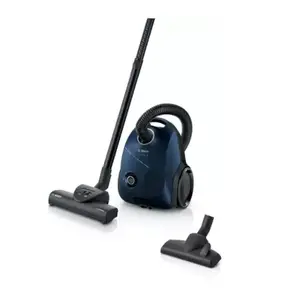 Kompaktais putekļu sūcējs Bosch Serie 2 BGBS2BU1T — 850 W, putekļu maisiņš 3.5 L, 8 m rādiuss, zils
