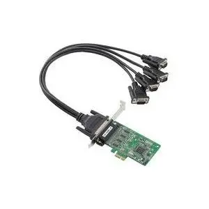 Serial adapter MOXA CP-104EL PCIe low profile, 4× RS-232 ports