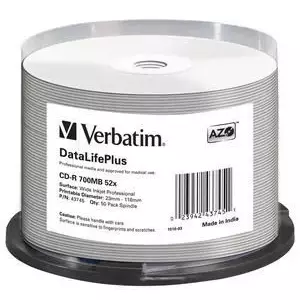 CD-R Verbatim DataLifePlus 52x 700 MB 50 pcs