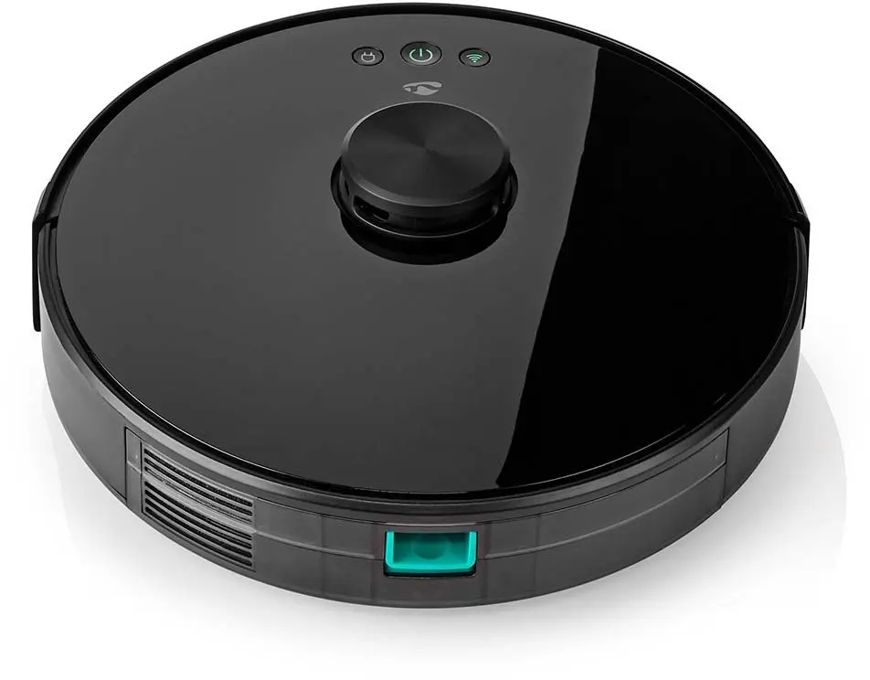 Robotu putekļsūcējs Nedis WIFIVCL001CBK Bezmaisījuma Melns