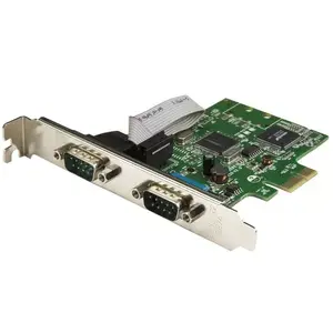 PCIe Serial Expansion Card StarTech PEX2S1050 — 2-Port RS232, 16C1050 UART, Full/Low‑Profile
