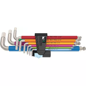 L-atslēgu komplekts Wera 3950/9 HEX+ — 9 gab., sešstūra L-atslēgas