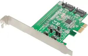 Контроллер RAID DAWICONTROL DC-600E, Marvell 88SE9128, SATA I/II/III, RAID 0/1/JBOD, 5 Гбит/с, низкопрофильная PCI-карта