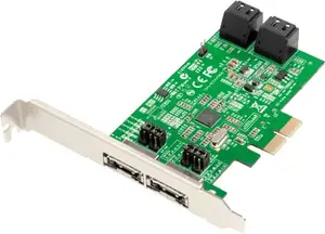 Контроллер RAID DAWICONTROL DC-624E — PCI Express x2, поддерживает SATA, RAID 0/1/5/10/JBOD, макс. 2 ТБ