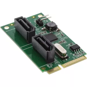 InLine Mini-PCIe 2.0 2x SATA interfeisa karte/adapteris Iekšējs