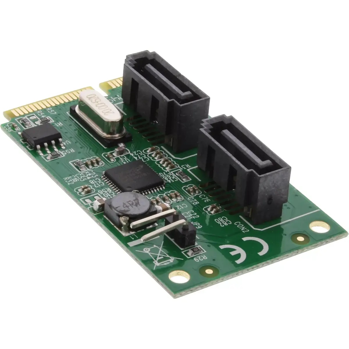 InLine Mini-PCIe 2.0 Card 2x SATA 6Gb/s RAID 0 / 1 / SPAN Photo 2