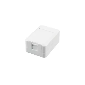 Equip Surface Mount Box for 1-Port Keystone Jack White