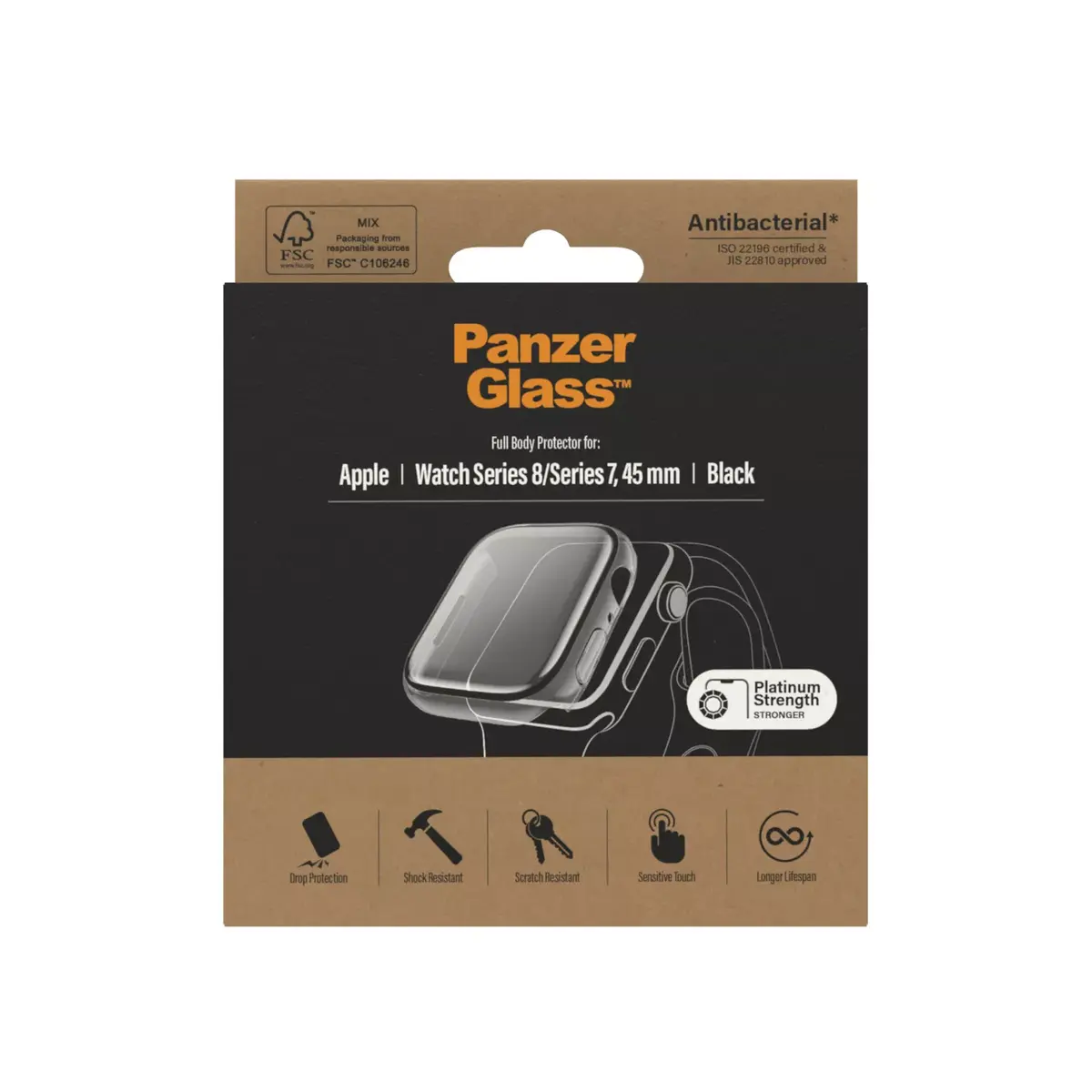 Ekrāna aizsargs PanzerGlass Apple Watch Series 9 8 7 Photo 3