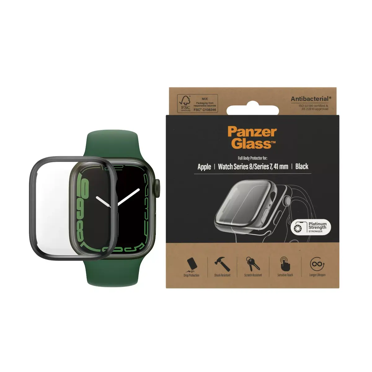 Ekrāna aizsargs PanzerGlass Apple Watch Series 9 8 7 Photo 2