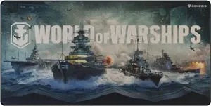 Genesis Carbon 500 World of Warships Armada Maxi Gaming Mouse Pad Multicolour Fabric Rubber Non-slip Base
