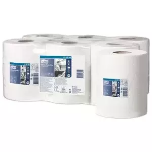 Paper wiping roll Tork 130044, 2-ply white, 125 m, industrial roll