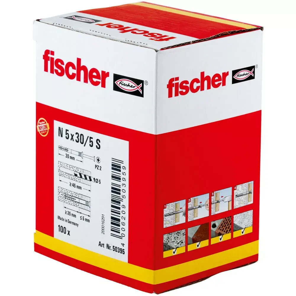 Screw & wall plug kit Fischer 50395 Photo 2