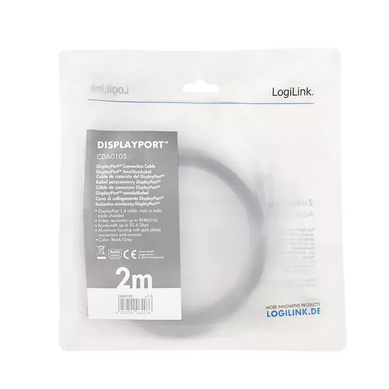 DisplayPort kabelis LogiLink CDA0105 Photo 3
