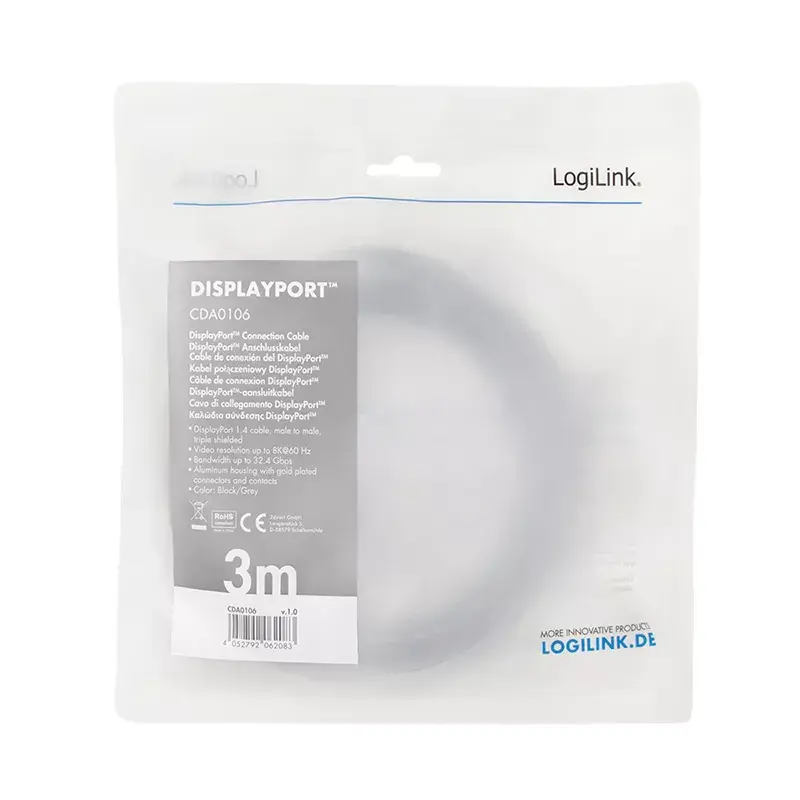 DisplayPort cable LogiLink CDA0106 Photo 3