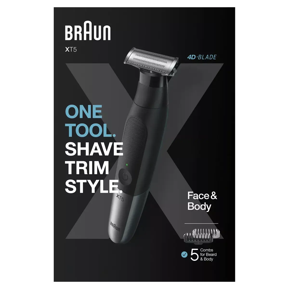 Shaver BRAUN XT5100 Black Photo 3