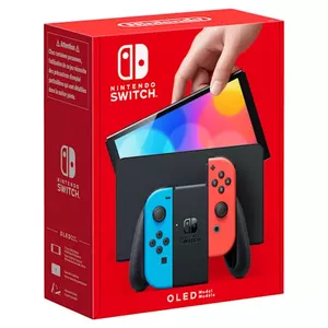 Nintendo Switch OLED portatīvā spēļu konsole 17,8 cm (7") 64 GB Skārienjūtīgais ekrāns Wi-Fi Zils, Sarkans