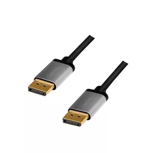 DisplayPort kabelis LogiLink CDA0101 2 m Melns Pelēks