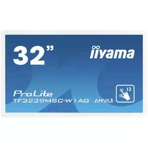 Monitor iiyama ProLite TF3239MSC-W1AG 31.5" (80 cm) Full HD 1920x1080 LED Touchscreen AMVA3 White