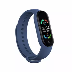 iWear SM6 Fitnesa IP67 Aproce ar HR & Asinsspiediena mēr. / Soc. tīkli / Miega monitoru Zila