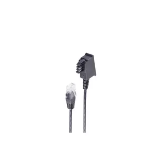Телефонный кабель Scartkabel shiverpeaks BS12-09155, 1.5 м, TAE (F) — RJ-45, чёрный