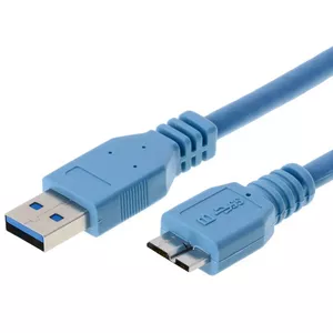 Helos 014690 USB kabelis 3 m USB 3.2 Gen 1 (3.1 Gen 1) USB A Micro-USB B Zils