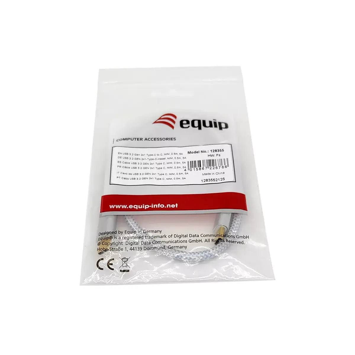 USB 3.2 Gen 2 Type-C to C Cable Equip 128356 Photo 3