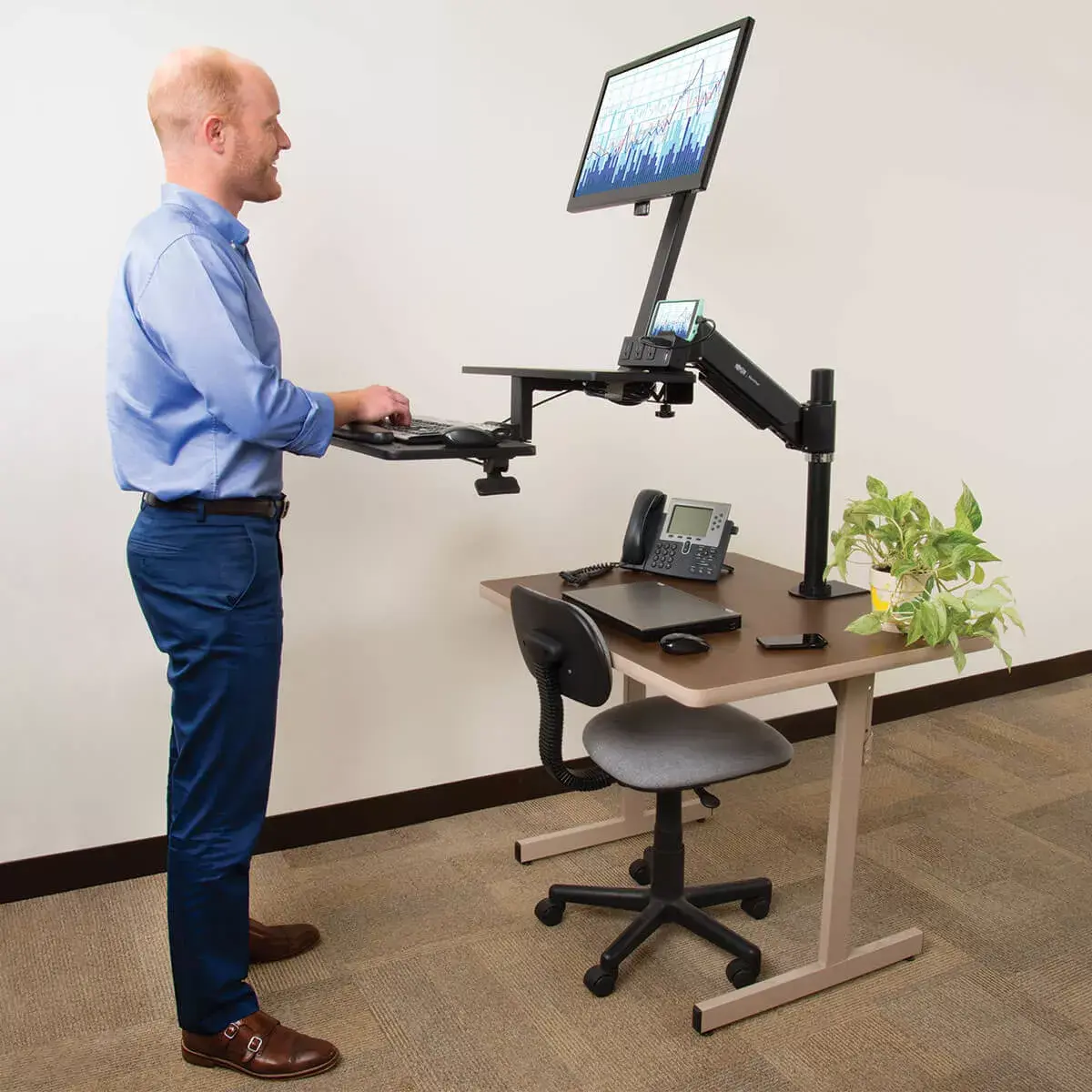 Sit-Stand Workstation Tripp Lite WWSS1327CP Photo 3