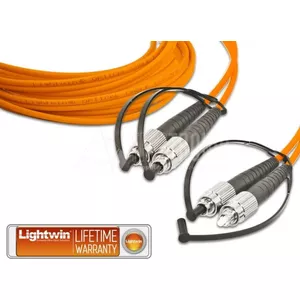 Fiber optic duplex patch cable Lightwin LDP-50 FC-FC 1.0 mm OM2