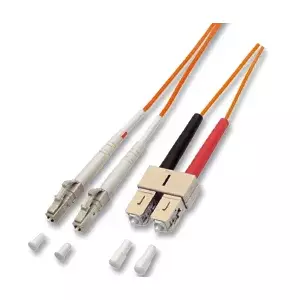 Fibre optic cable Lightwin LDP-50 LC-SC 10.0 10 m Orange
