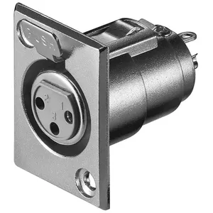 XLR разъем Goobay XLR 187-3 Нержавеющая сталь