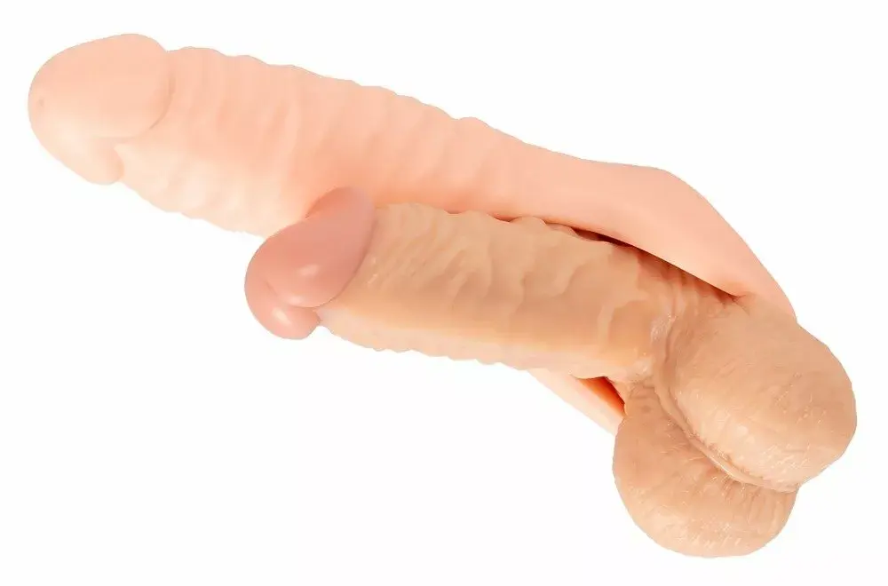 Realistixxx Double Fucker — кольцо для пениса с TPE фаллоимитатором Photo 10