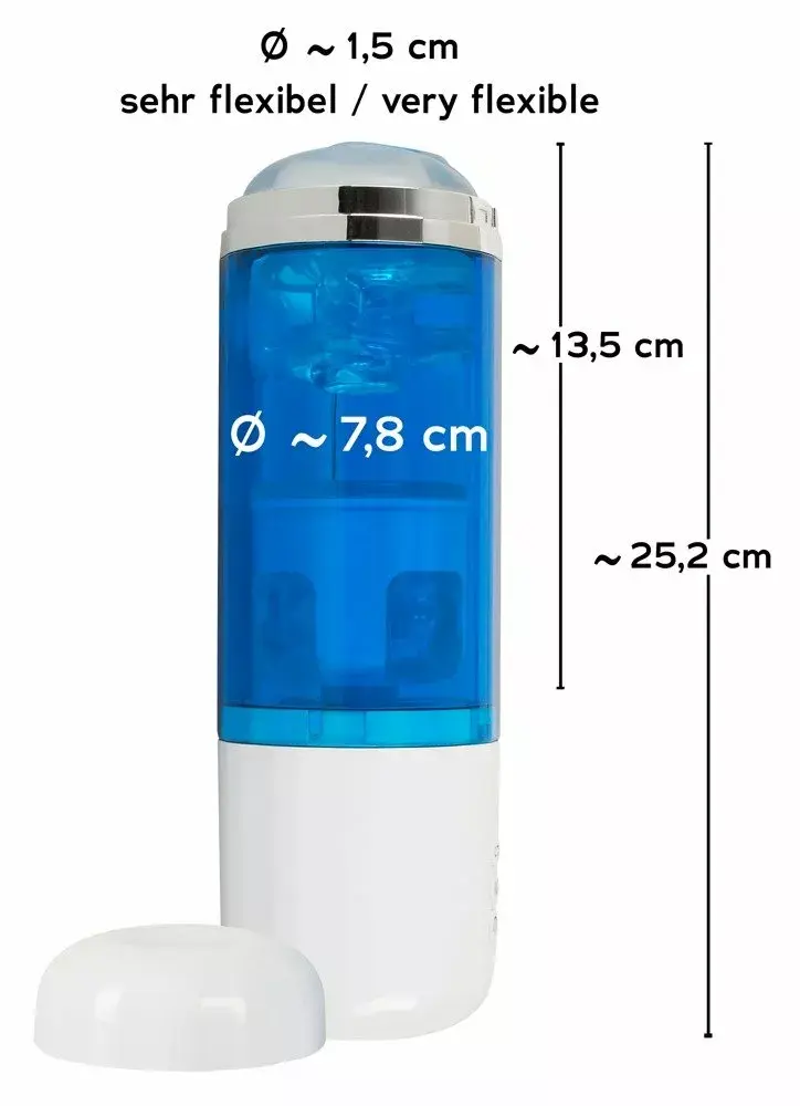 Мастурбатор you2toys Silicone Black — вращение и вибрация Photo 9
