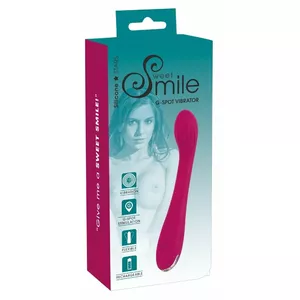 G-spot vibrator Sweet Smile Silicone Purple — 20 cm total, 15 cm insertion, 12 modes, rechargeable