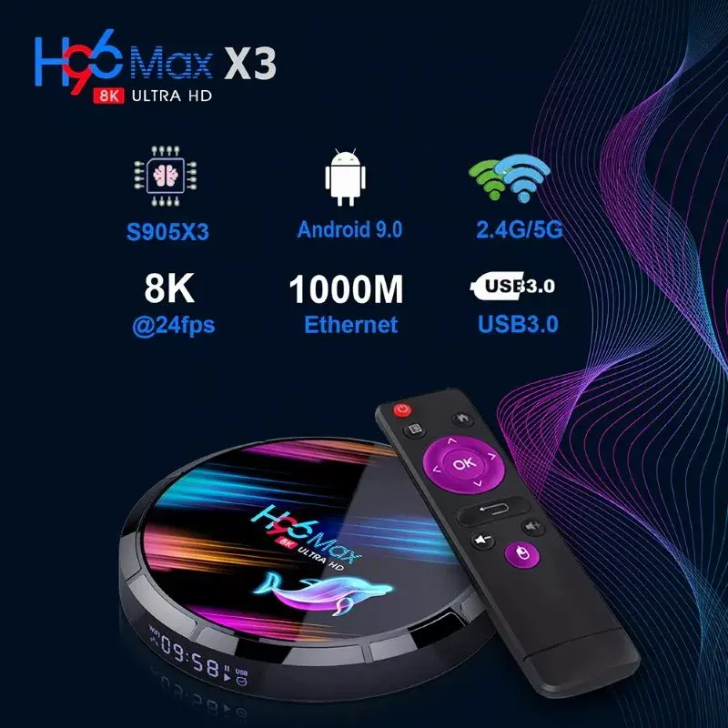 Smart TV Box Riff H96 RF-AM-S905X3-4GB-128GB Photo 8