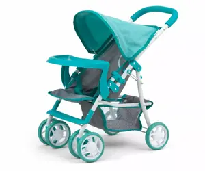 milly mally leļļu rati Kate Prestige Mint — viegli rotaļu rati, regulējama roktura, 25603
